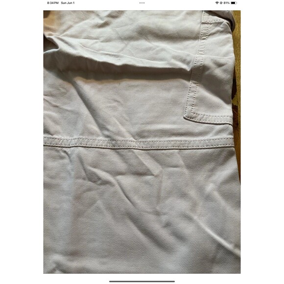 Banana Republic Womans 4P Slim Refined Stretch Cropped Cargo Pant Light Pink - Picture 3 of 9